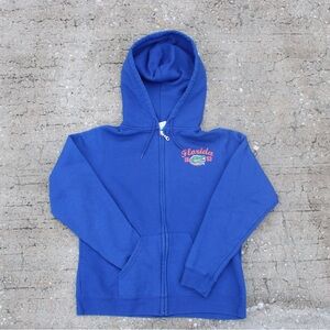 Unisex Blue gators zip up Hoodie